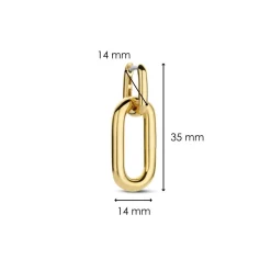 Ti Sento Boucles d'oreilles 7846SY-H - Argent, plaqué or | Femme Boucles D'Oreilles