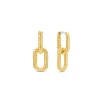 Ti Sento Boucles D'Oreilles - 7963SY Argent Doré Effet Tressé | Femme Boucles D'Oreilles