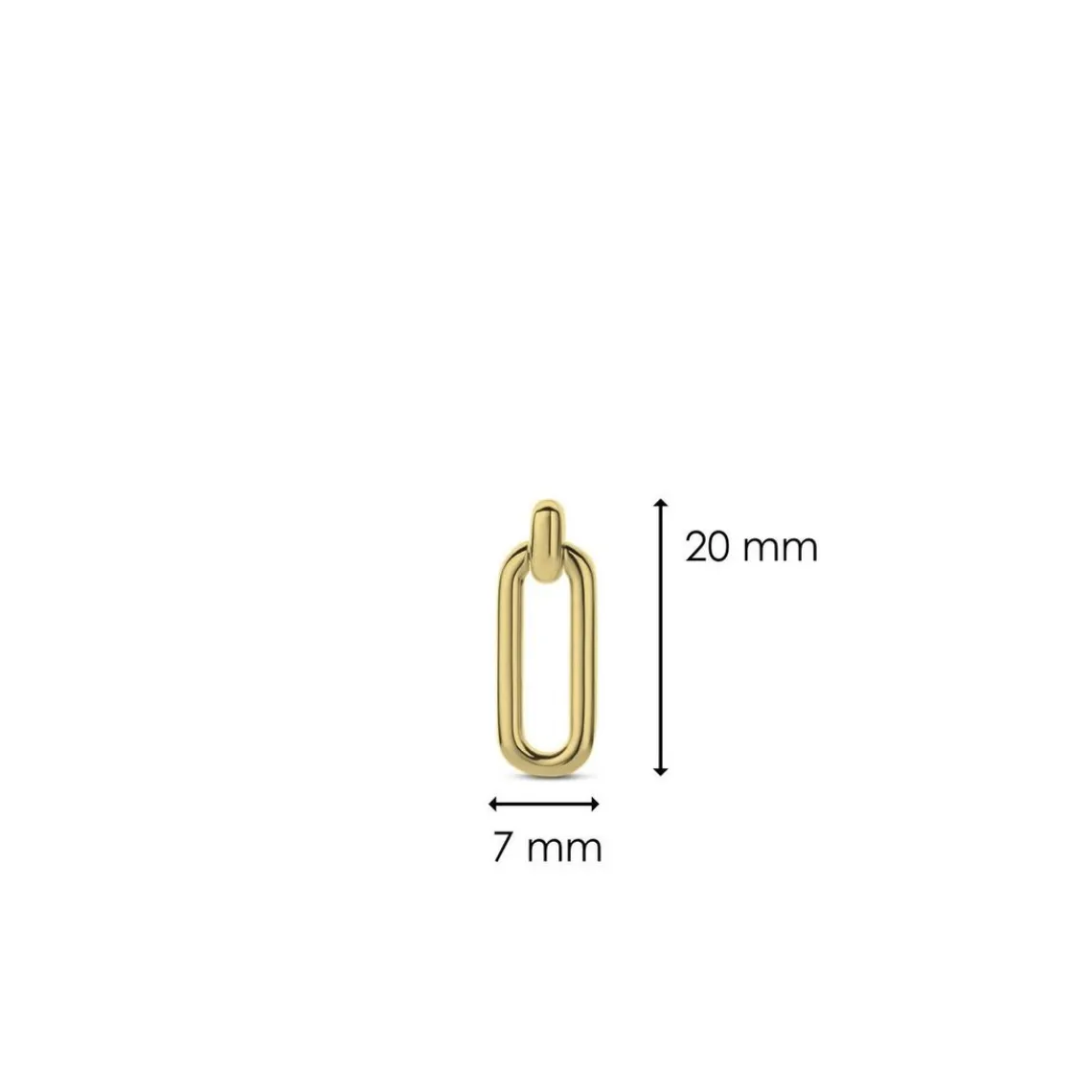Ti Sento Boucles d'oreilles 7847SY-H - Argent, plaqué or | Femme Boucles D'Oreilles