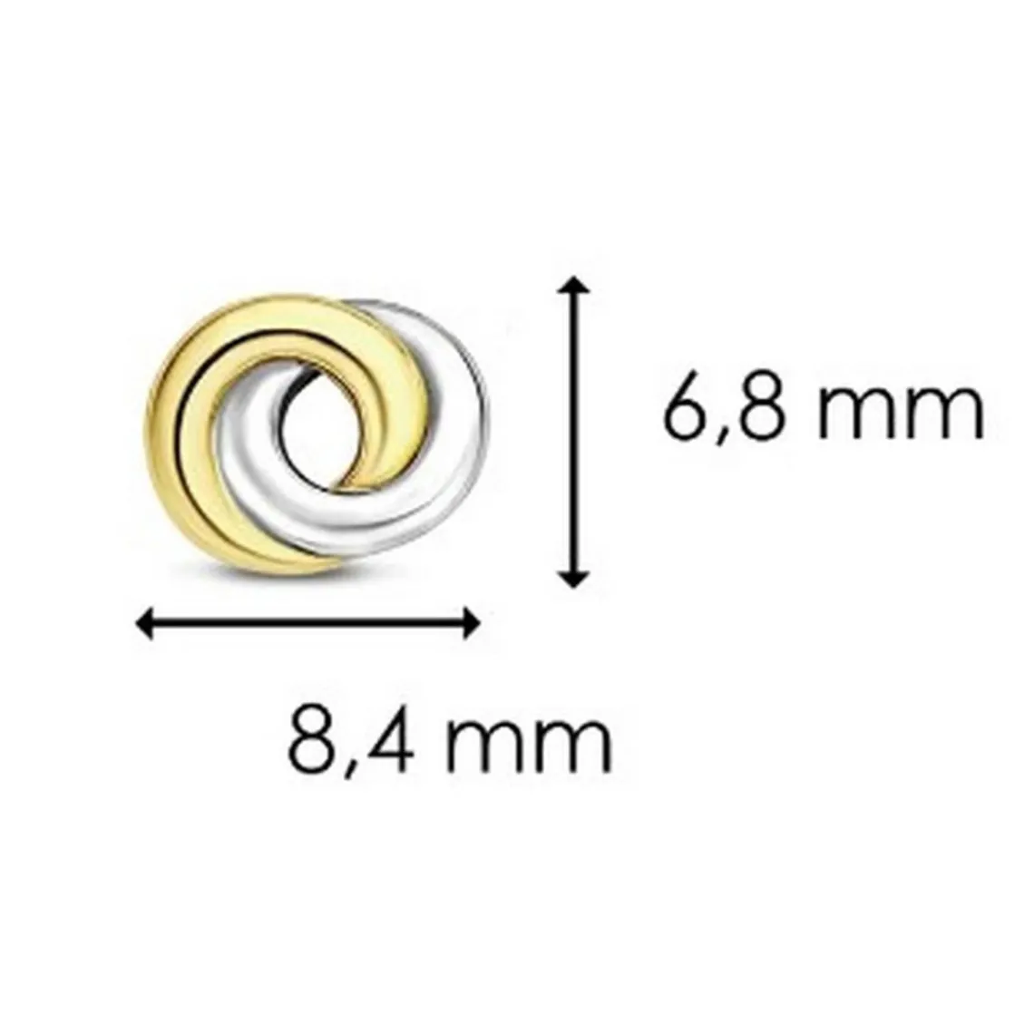 Ti Sento Boucles d'oreilles 7784SY-H - Argent, plaqué or | Femme Boucles D'Oreilles