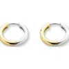 Ti Sento Boucles d'oreilles 7210SY - Boucles d'oreilles Argent Dorées Circulaires | Femme Boucles D'Oreilles