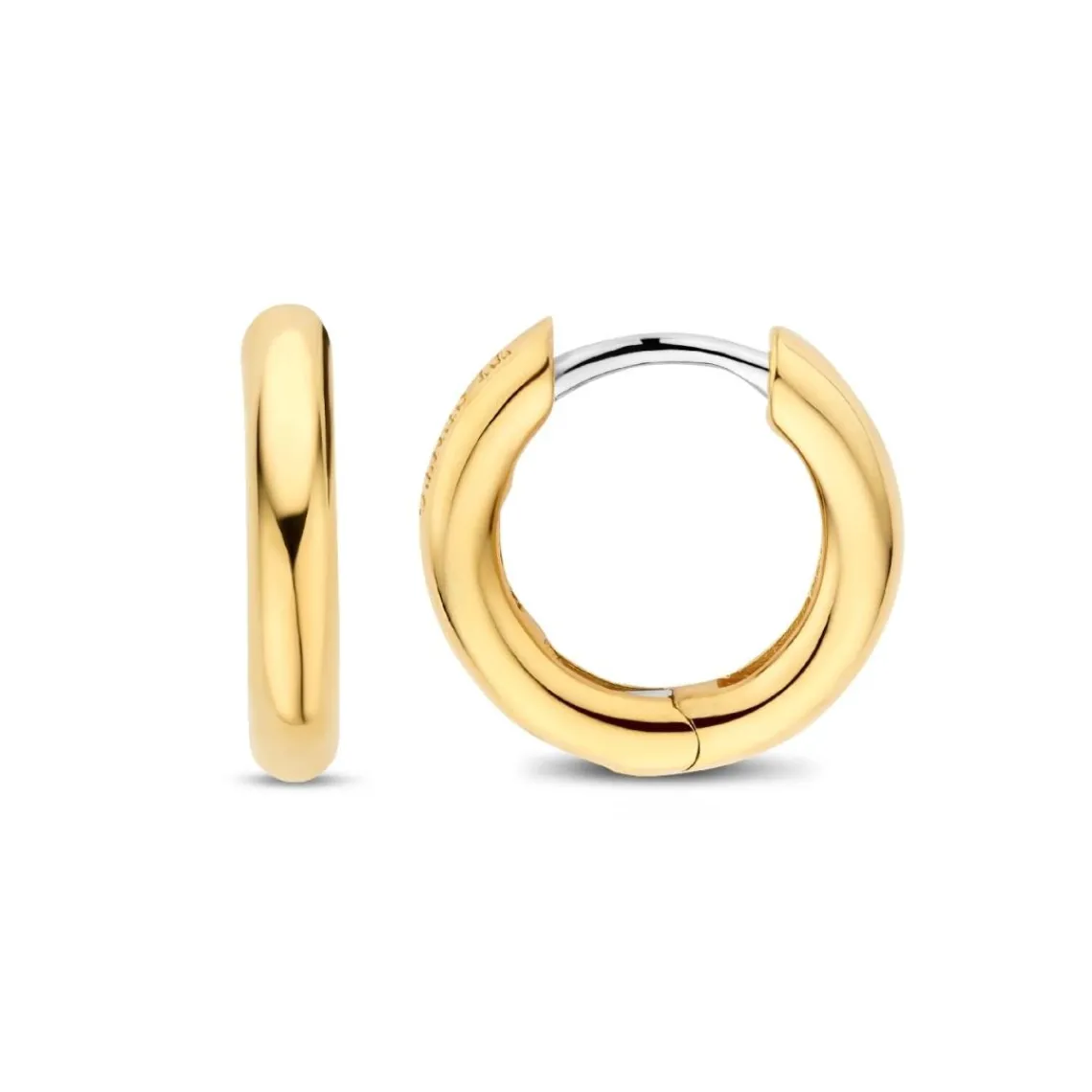 Ti Sento Boucles D'Oreilles - 7812YS Argent Doré Anneaux | Femme Boucles D'Oreilles