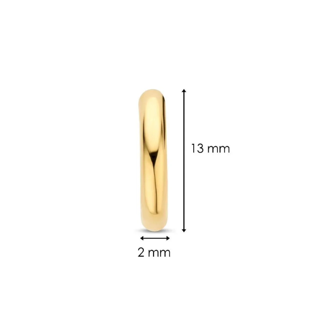Ti Sento Boucles D'Oreilles - 7812YS Argent Doré Anneaux | Femme Boucles D'Oreilles