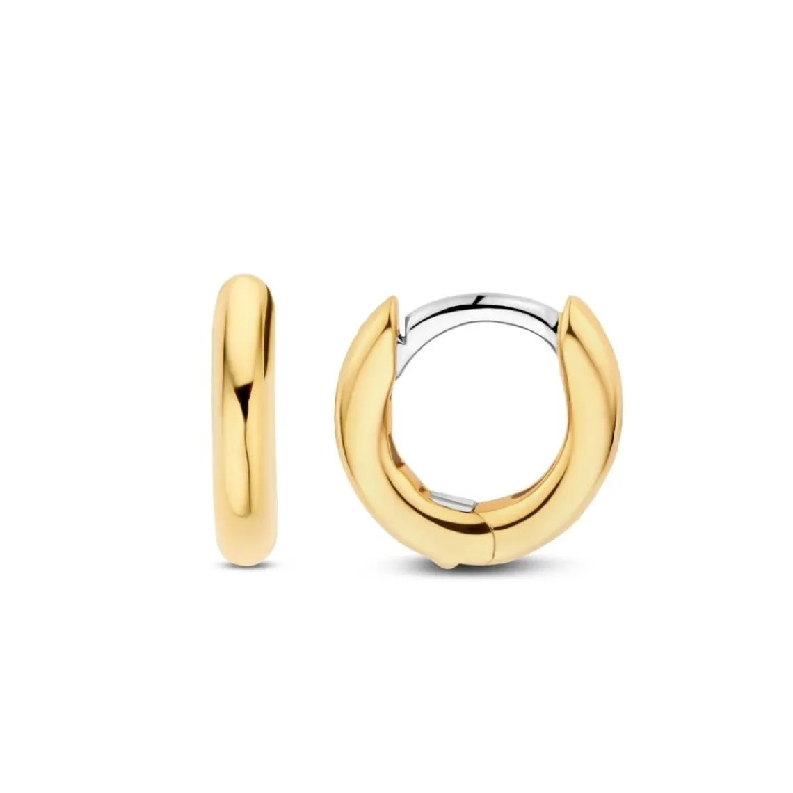 Ti Sento Boucles D'Oreilles - 7811YS Argent Doré Anneaux | Femme Boucles D'Oreilles