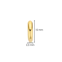 Ti Sento Boucles D'Oreilles - 7811YS Argent Doré Anneaux | Femme Boucles D'Oreilles