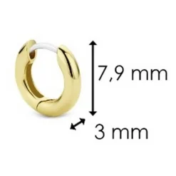 Ti Sento Boucles d’oreilles 7210YS-H - Argent, plaqué or | Femme Boucles D'Oreilles