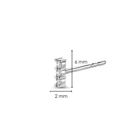 Ti Sento Boucles d'oreilles 7870ZI-H - Argent | Femme Boucles D'Oreilles