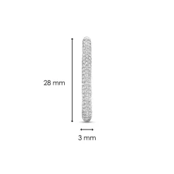 Ti Sento Boucles d'oreilles 7902ZI-H - Argent | Femme Boucles D'Oreilles