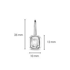 Ti Sento Boucles d'oreilles 7892ZI-H - Argent | Femme Boucles D'Oreilles