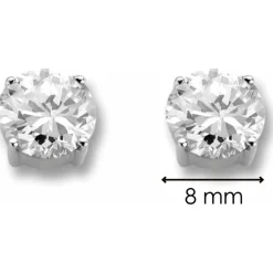 Ti Sento Boucles d'oreilles 7321ZI - Boucles d'oreilles Argent Zirconium Femme | Femme Boucles D'Oreilles