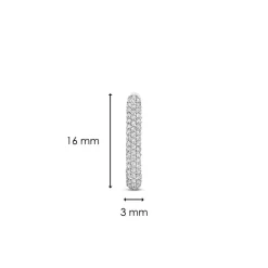 Ti Sento Boucles d'oreilles 7901ZI-H - Argent | Femme Boucles D'Oreilles
