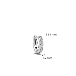 Ti Sento Boucles d'oreilles 7706ZI-H - Argent | Femme Boucles D'Oreilles