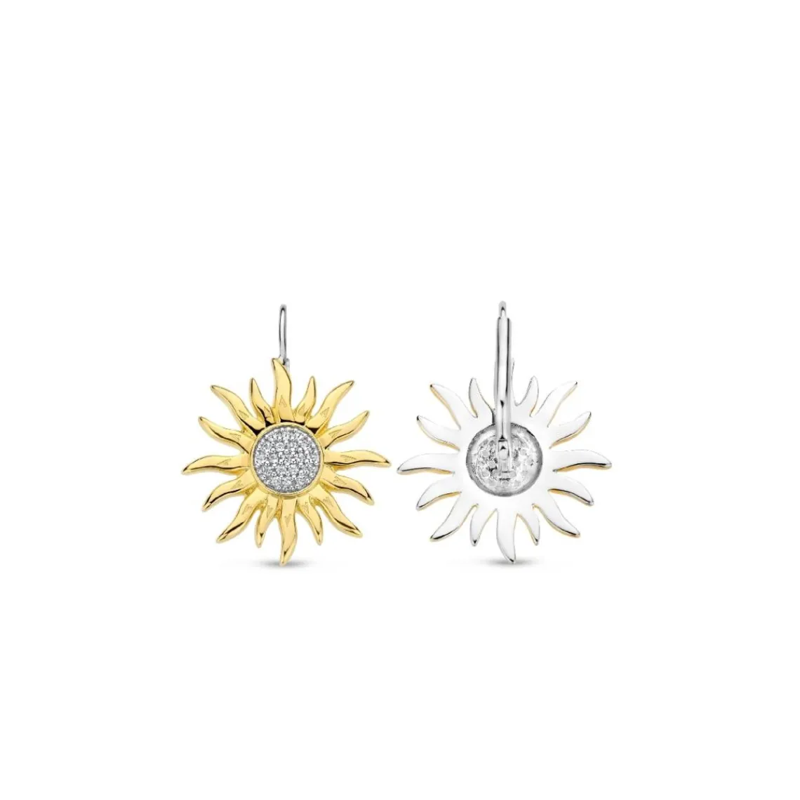 Ti Sento Boucles D'Oreilles - 7972ZY Argent Doré Soleil | Femme Boucles D'Oreilles