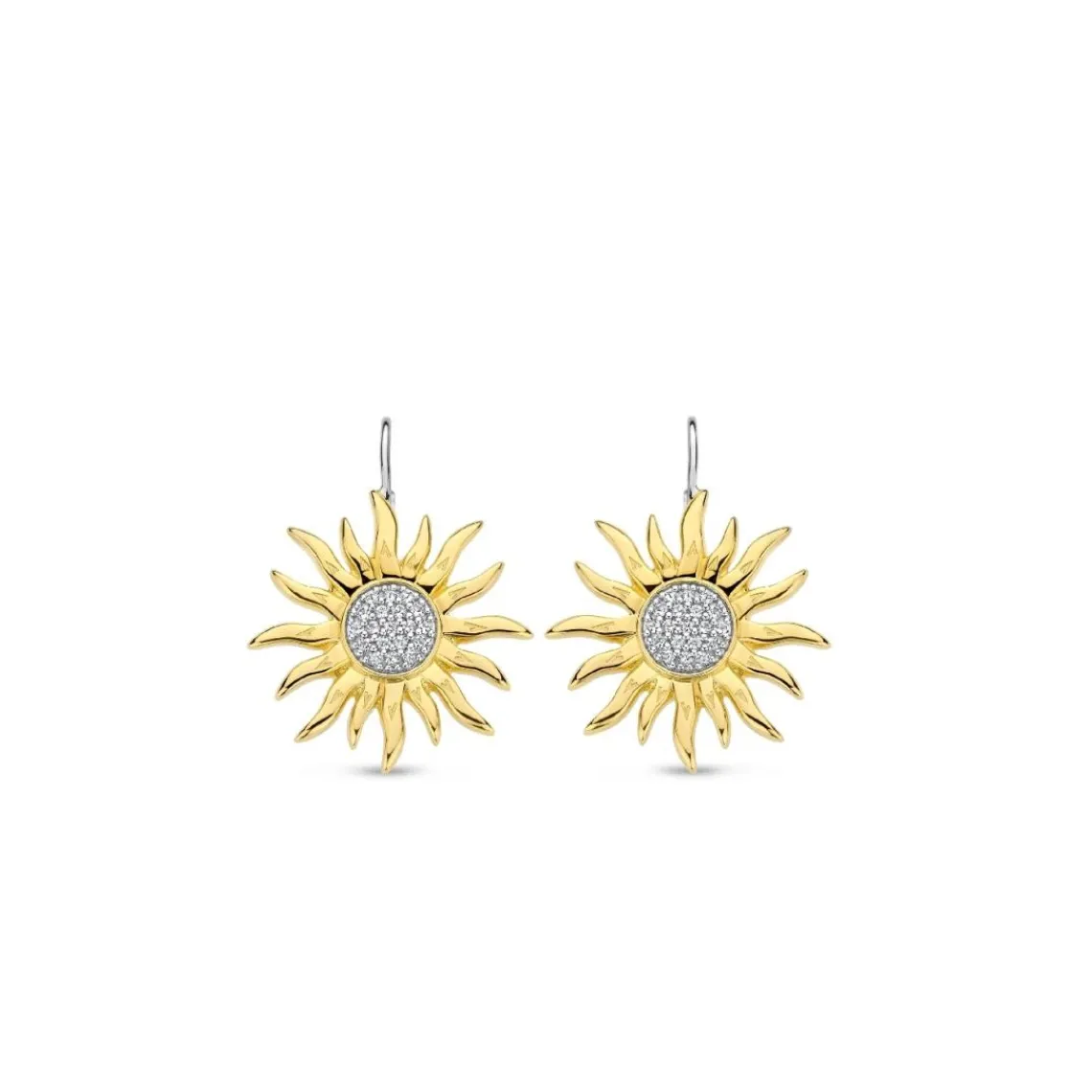 Ti Sento Boucles D'Oreilles - 7972ZY Argent Doré Soleil | Femme Boucles D'Oreilles