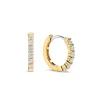 Ti Sento Boucles D'Oreilles - 7957ZY Argent Doré Anneaux Et Pavage | Femme Boucles D'Oreilles