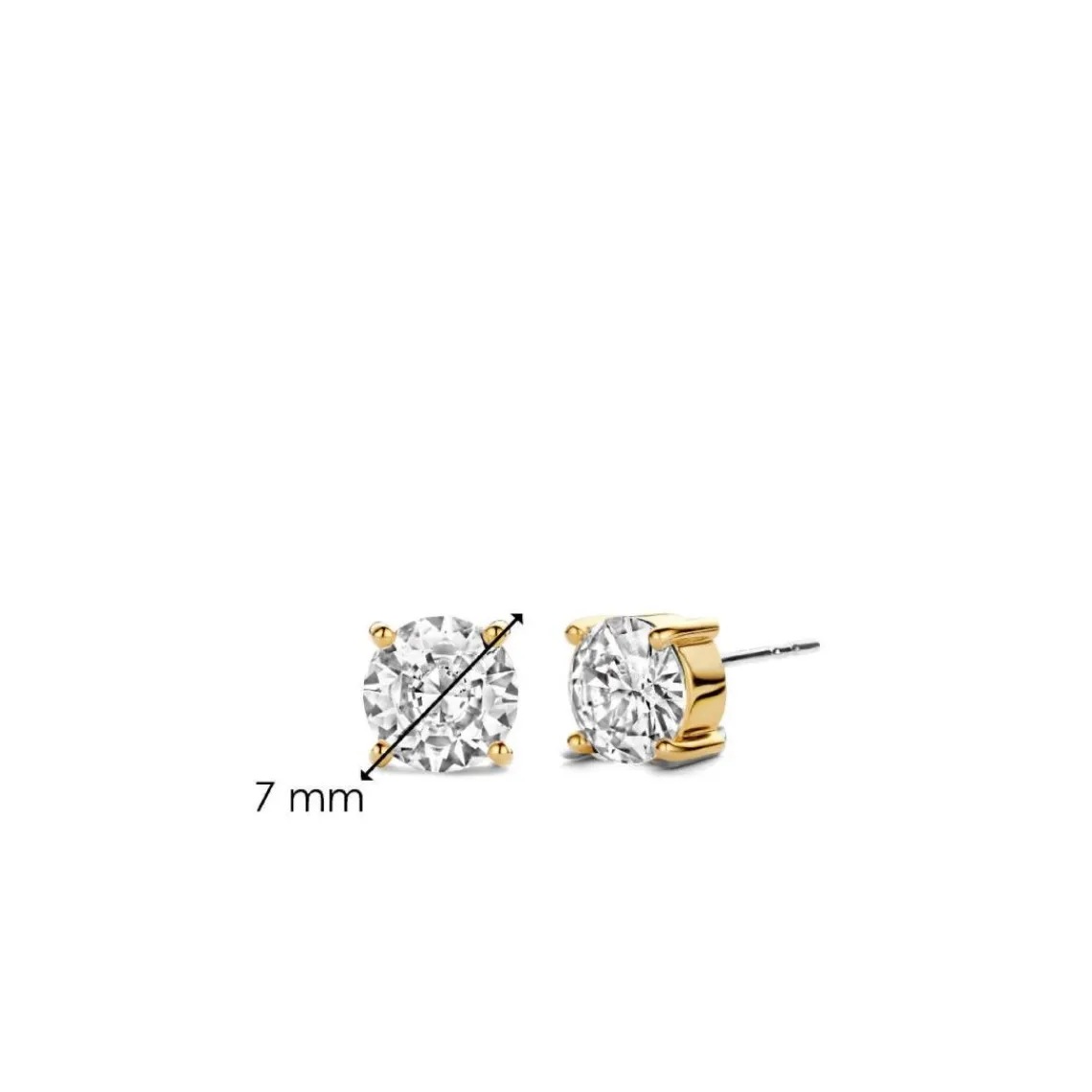 Ti Sento Boucles D'Oreilles - 7319ZY Argent Doré Oxydes De Zirconium | Femme Boucles D'Oreilles