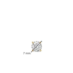Ti Sento Boucles D'Oreilles - 7319ZY Argent Doré Oxydes De Zirconium | Femme Boucles D'Oreilles