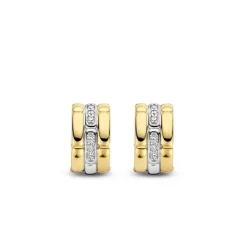 Ti Sento Boucles d'oreilles 7890ZY - Argent, plaqué or | Femme Boucles D'Oreilles