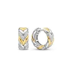 Ti Sento Boucles d'oreilles 7884ZY - Argent, plaqué or | Femme Boucles D'Oreilles