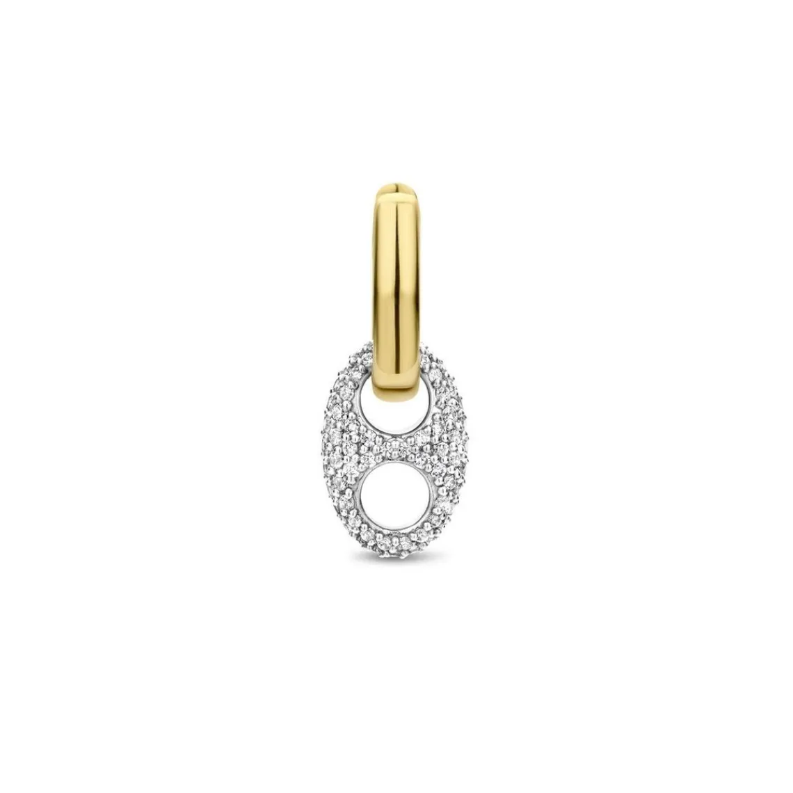 Ti Sento Boucles d'oreilles 7878ZY-H - Argent, plaqué or | Femme Boucles D'Oreilles