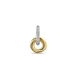 Ti Sento Boucles d'oreilles 7857ZY-H - Argent, plaqué or | Femme Boucles D'Oreilles
