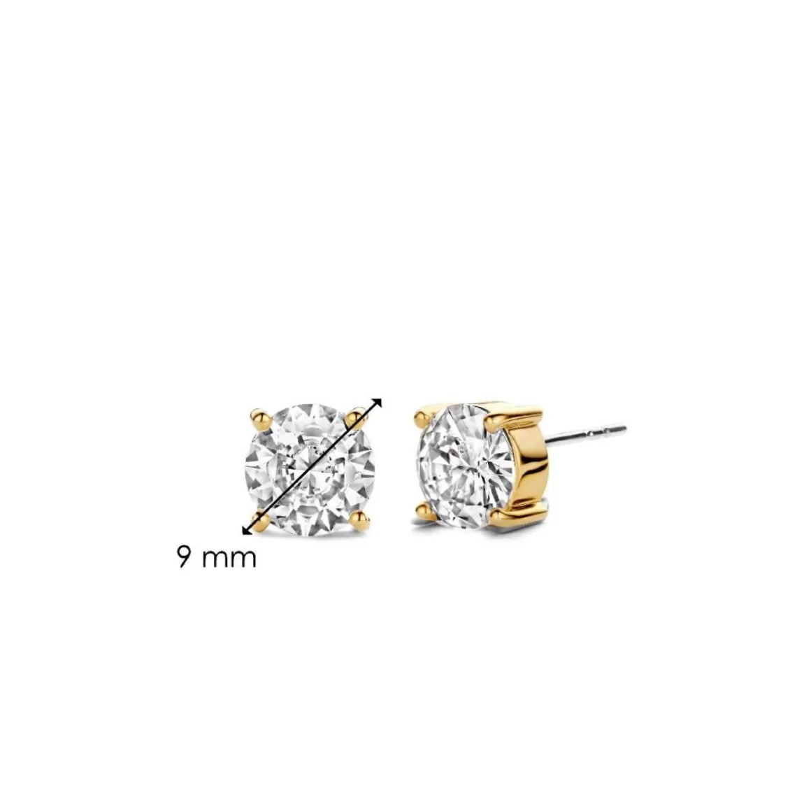 Ti Sento Boucles D'Oreilles - 7321ZY Argent Doré Oxydes De Zirconium | Femme Boucles D'Oreilles