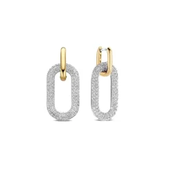 Ti Sento Boucles d'oreilles 7844ZY - Argent, plaqué or | Femme Boucles D'Oreilles