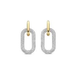 Ti Sento Boucles d'oreilles 7844ZY - Argent, plaqué or | Femme Boucles D'Oreilles
