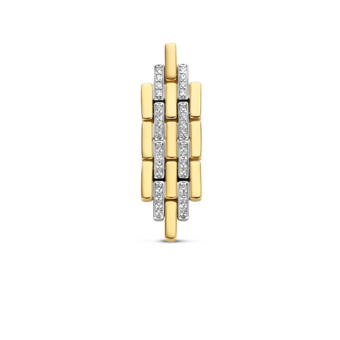 Ti Sento Boucles d'oreilles 7891ZY-H - Argent, plaqué or | Femme Boucles D'Oreilles