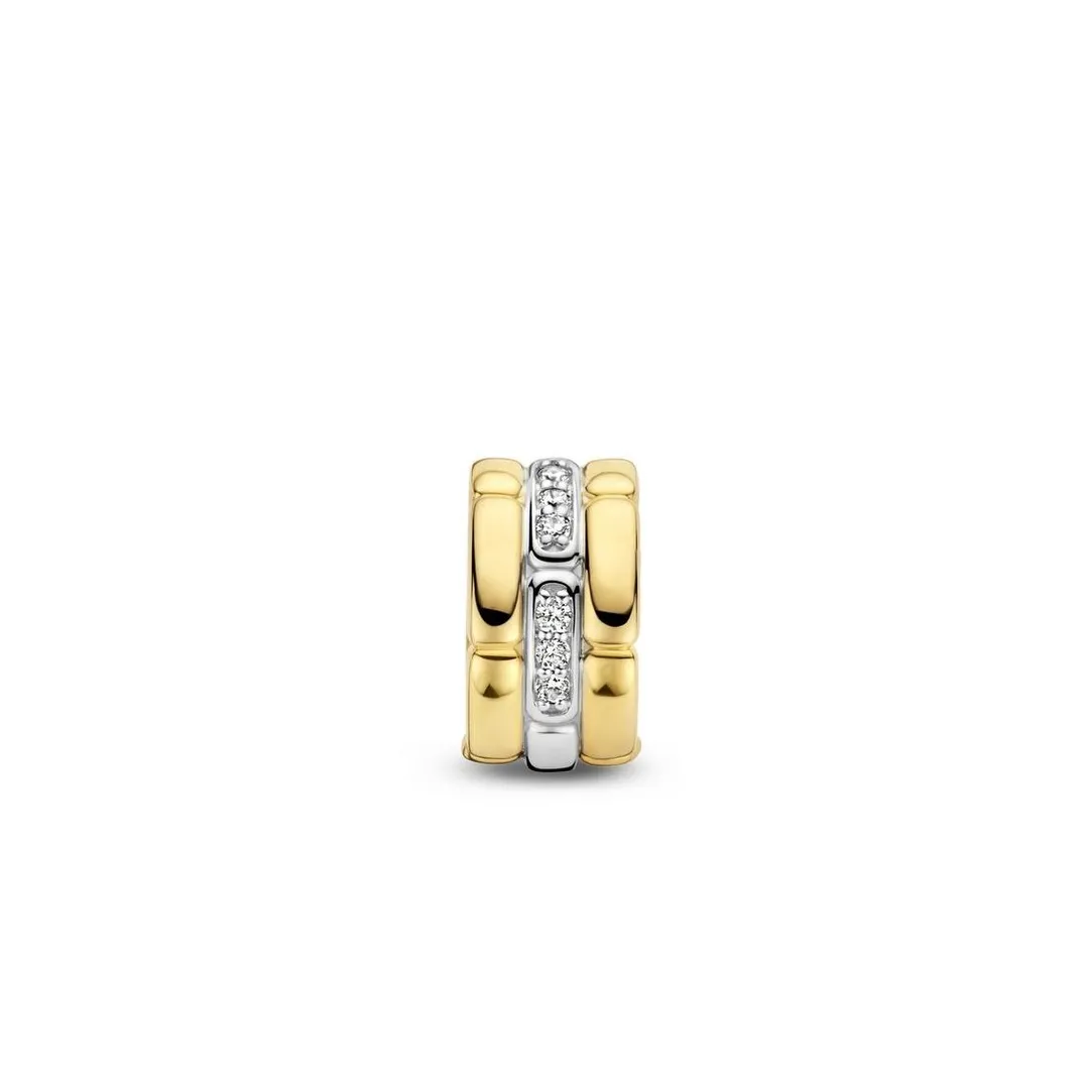 Ti Sento Boucles d'oreilles 7890ZY-H - Argent, plaqué or | Femme Boucles D'Oreilles