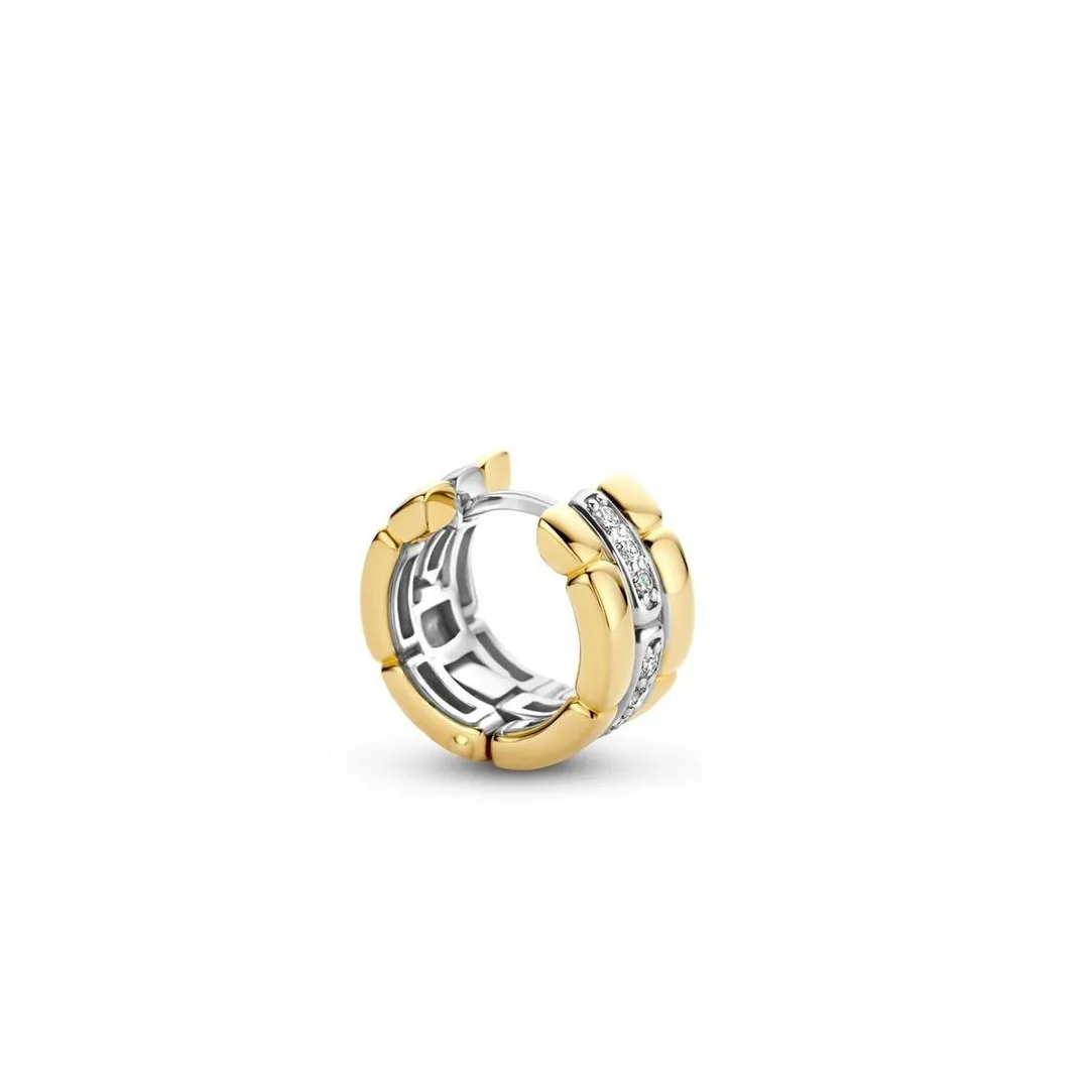 Ti Sento Boucles d'oreilles 7890ZY-H - Argent, plaqué or | Femme Boucles D'Oreilles