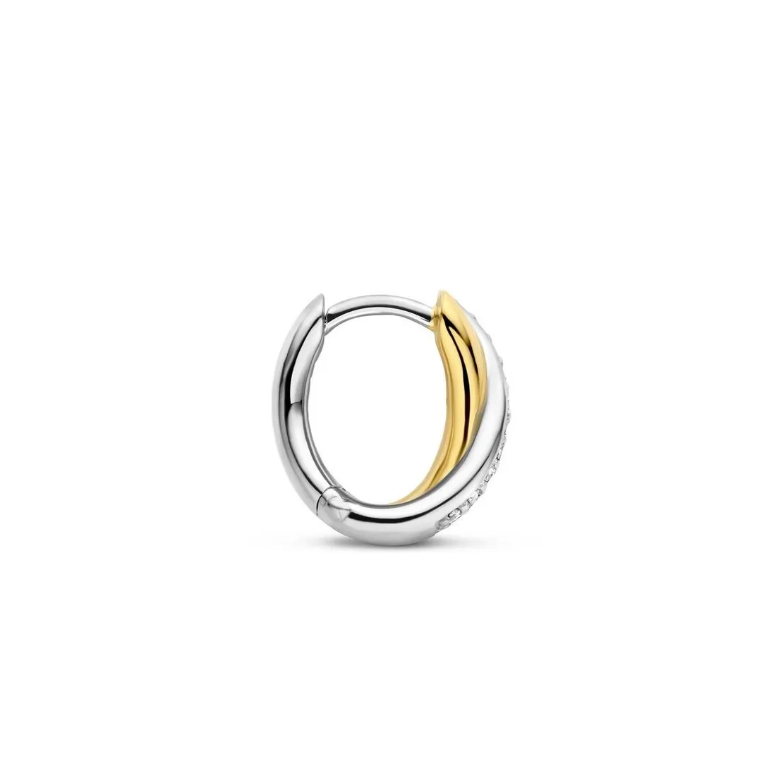 Ti Sento Boucles d'oreilles 7667ZY-H - Argent, plaqué or | Femme Boucles D'Oreilles