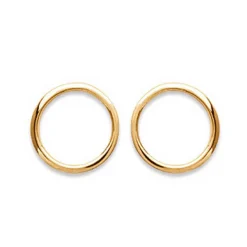 Maison de la Bijouterie Boucles oreilles anneau plaqué or Y5Y3Z00 | Femme Boucles D'Oreilles