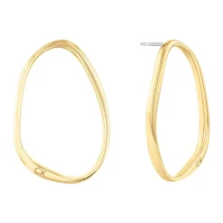 Calvin Klein Bijoux Boucles oreilles Calvin Klein Elongated Drops - 35000451 Acier Doré | Femme Boucles D'Oreilles