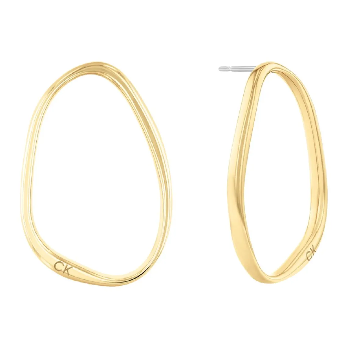 Calvin Klein Bijoux Boucles oreilles Calvin Klein Elongated Drops - 35000451 Acier Doré | Femme Boucles D'Oreilles
