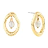 Calvin Klein Bijoux Boucles oreilles Calvin Klein Edgy Pearls - 35000562 Acier Doré | Femme Boucles D'Oreilles