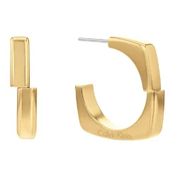 Calvin Klein Bijoux Boucles oreilles Calvin Klein Bold Metals - 35000558 Acier Doré | Femme Boucles D'Oreilles