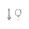 Calvin Klein Bijoux Boucles oreilles Calvin Klein Huggie - 35700001 Acier Argent | Femme Boucles D'Oreilles