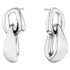 Calvin Klein Bijoux Boucles oreilles Statement Links Sculptural - 35000654 Acier Argent | Femme Boucles D'Oreilles