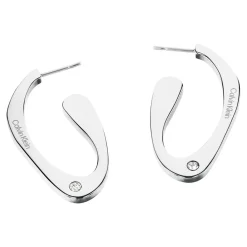 Calvin Klein Bijoux Boucles oreilles Harmonious Connection Sculptural - 35000689 Acier Argent | Femme Boucles D'Oreilles