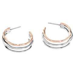 Calvin Klein Bijoux Boucles oreilles CK Wavy Sculptural - 35000650 Acier Doré Rose | Femme Boucles D'Oreilles