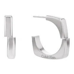 Calvin Klein Bijoux Boucles oreilles Calvin Klein Bold Metals - 35000557 Acier Argent | Femme Boucles D'Oreilles