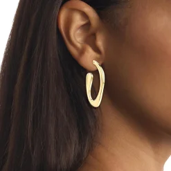 Calvin Klein Bijoux Boucles oreilles Harmonious Connection Sculptural - 35000688 Acier Doré | Femme Boucles D'Oreilles