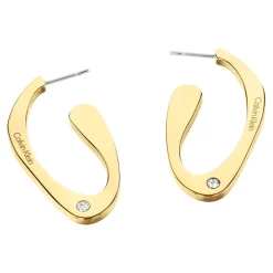 Calvin Klein Bijoux Boucles oreilles Harmonious Connection Sculptural - 35000688 Acier Doré | Femme Boucles D'Oreilles