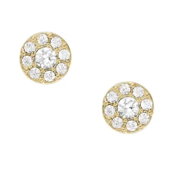 Fossil Bijoux Boucles oreilles All Stacked Up - JF04375710 Acier Doré | Femme Boucles D'Oreilles