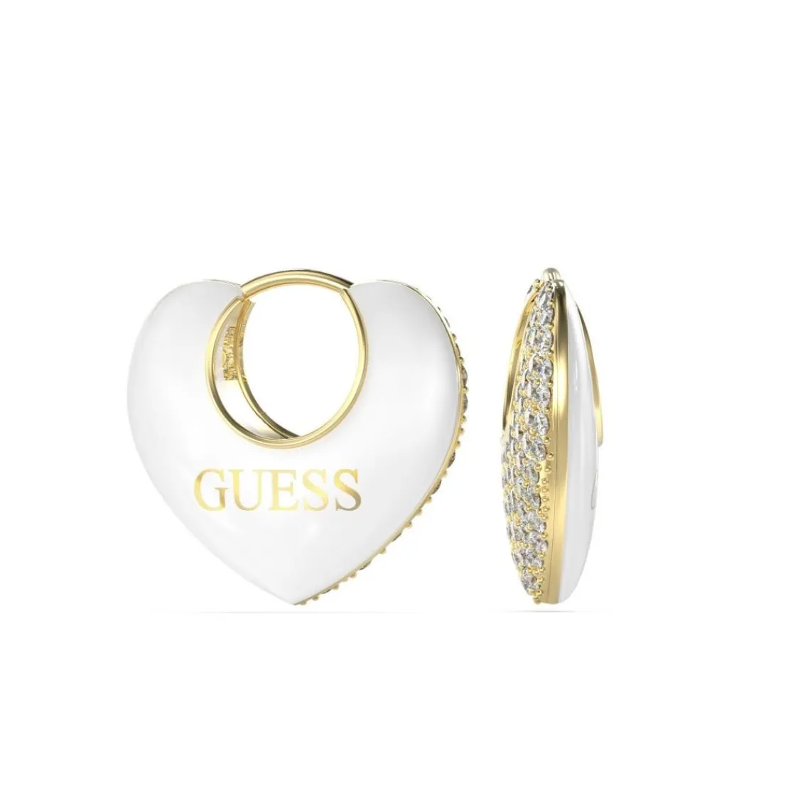 Guess Bijoux Boucles oreilles Crazy In Love JUBE05206JWYGWH Acier Doré | Femme Boucles D'Oreilles
