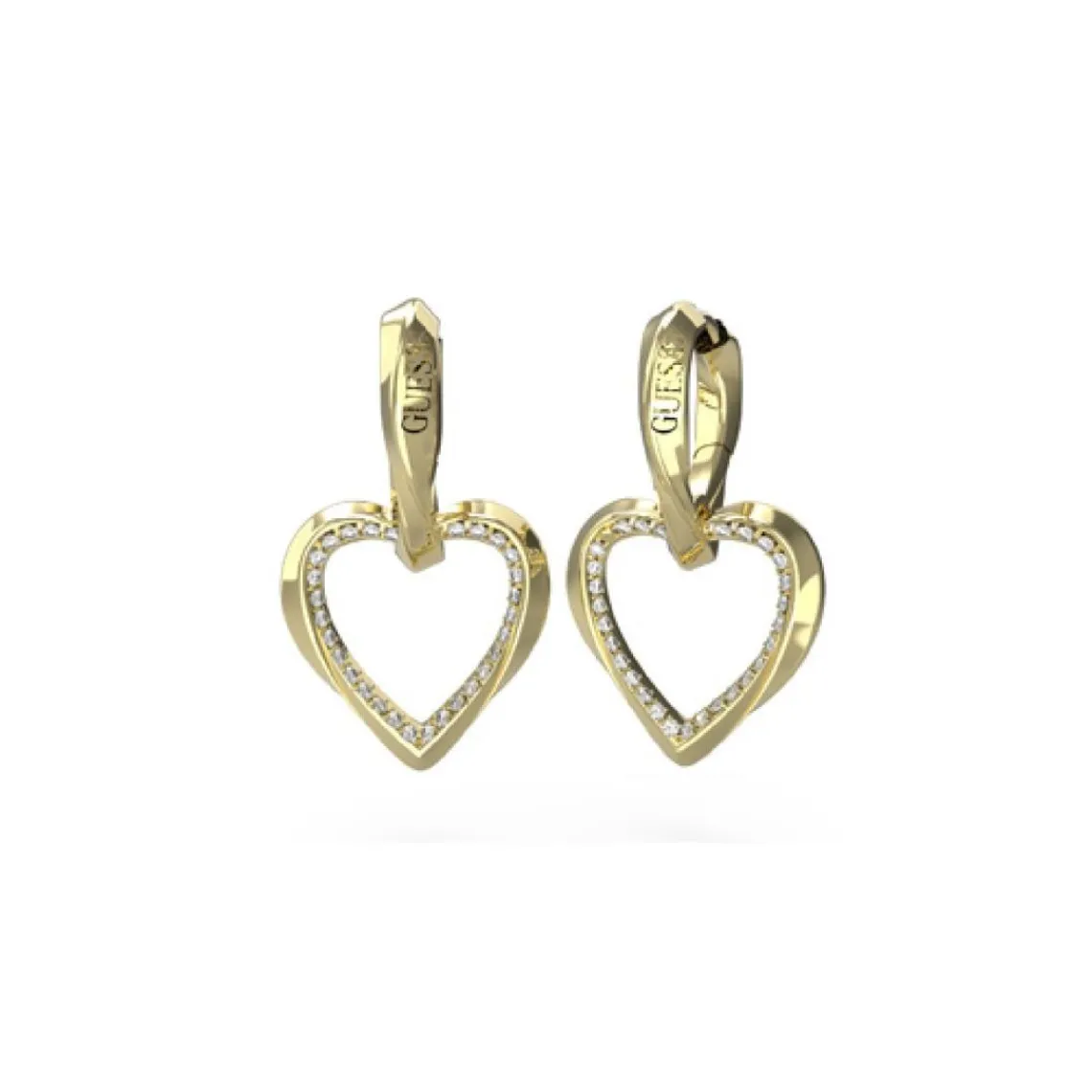 Guess Bijoux Boucles oreilles Mon Amour - JUBE04617JWYG Acier Doré | Femme Boucles D'Oreilles