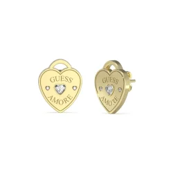 Guess Bijoux Boucles oreilles Guess Amore JUBE05058JWYG Acier Doré | Femme Boucles D'Oreilles