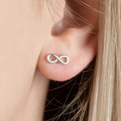 Maison de la Bijouterie Boucles oreilles infinity Argent W4UVY00 | Femme Boucles D'Oreilles