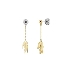 Lacoste Boucles oreilles Crocodile - 2040472 Acier Doré | Femme Boucles D'Oreilles
